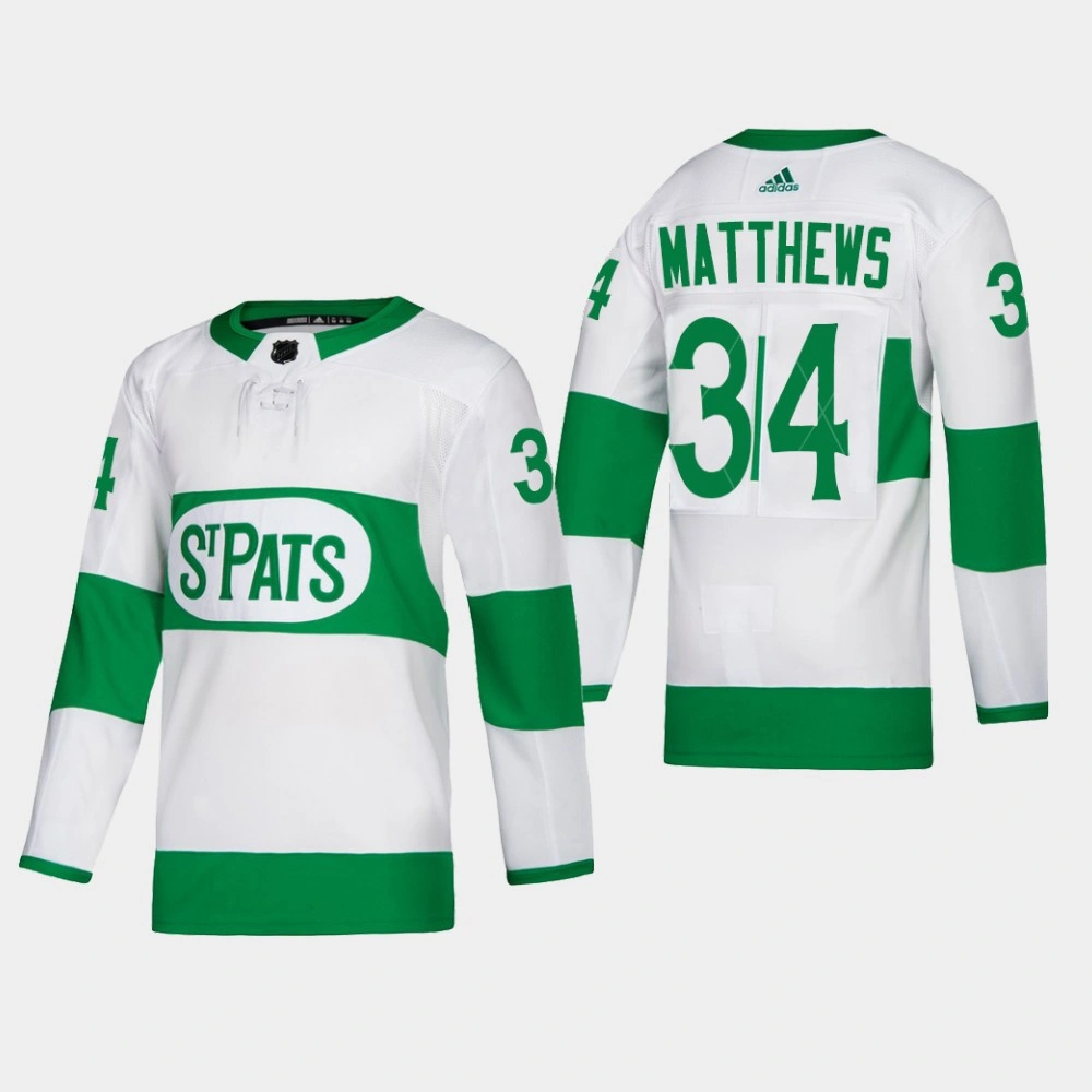 Toronto St. Pats #34 Auston Matthews Authentic Player White Jersey Toronto St. Pats #34 Auston Matthews Authentic Player White Jersey