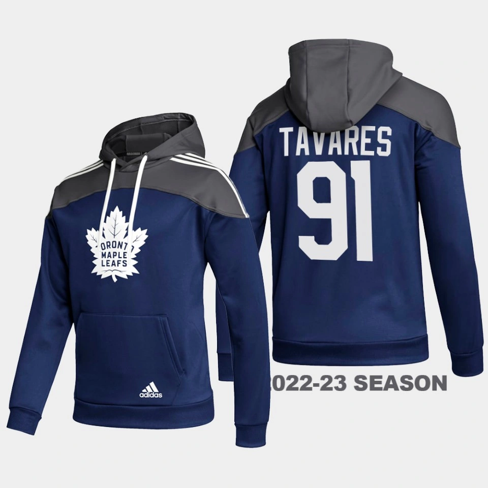 Women's John Tavares Toronto Maple Leafs Stylish AEROREADY Pullover #91 Hoodie Blue Women's John Tavares Toronto Maple Leafs Stylish AEROREADY Pullover #91 Hoodie Blue