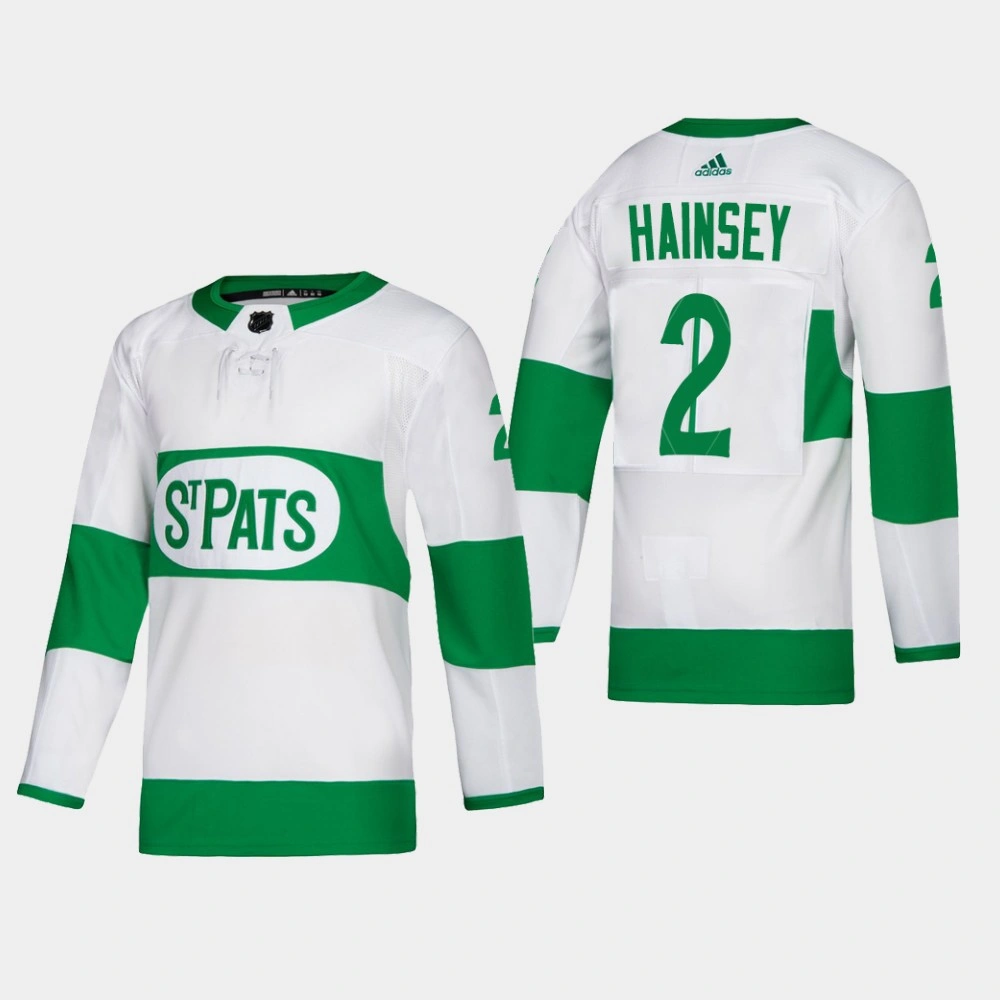 Toronto St. Pats #2 Ron Hainsey Authentic Player White Jersey