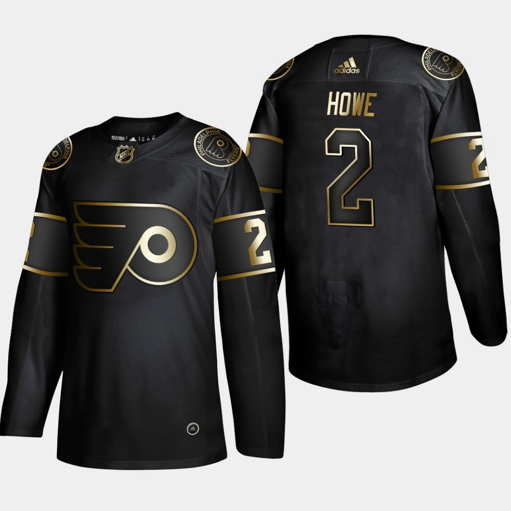 Men's Philadelphia Flyers Mark Howe 2019 NHL Golden Edition Retired Player Black Jersey
