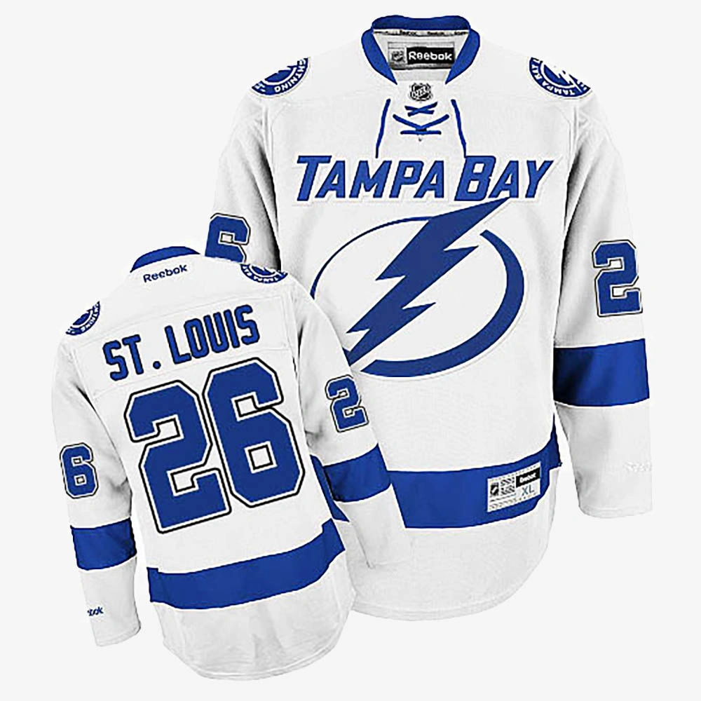 Youth Martin St. Louis Tampa Bay Lightning White Away Jersey