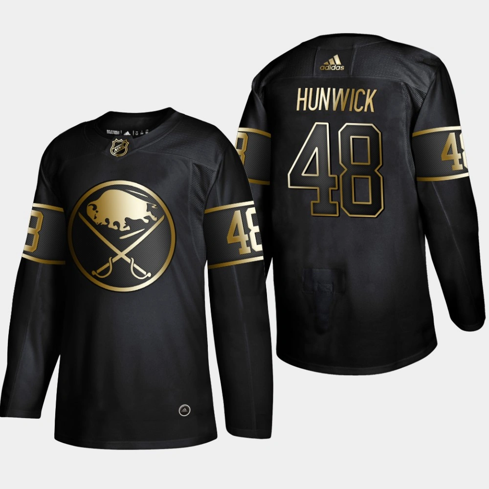 Youth Buffalo Sabres Matt Hunwick 2019 NHL Golden Edition Authentic Player Black Jersey Youth Buffalo Sabres Matt Hunwick 2019 NHL Golden Edition Authentic Player Black Jersey