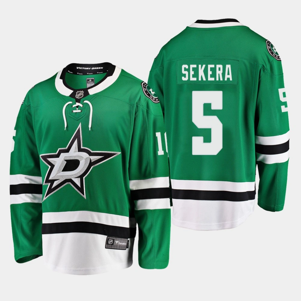 Youth Men's Dallas Stars Andrej Sekera #5 Kelly Green Home Breakaway Player Jersey
