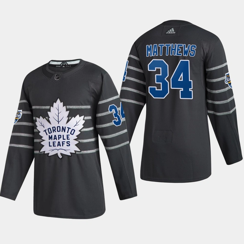 Men's Toronto Maple Leafs Auston Matthews #34 2020 NHL All-Star Game Gray Authentic Jersey