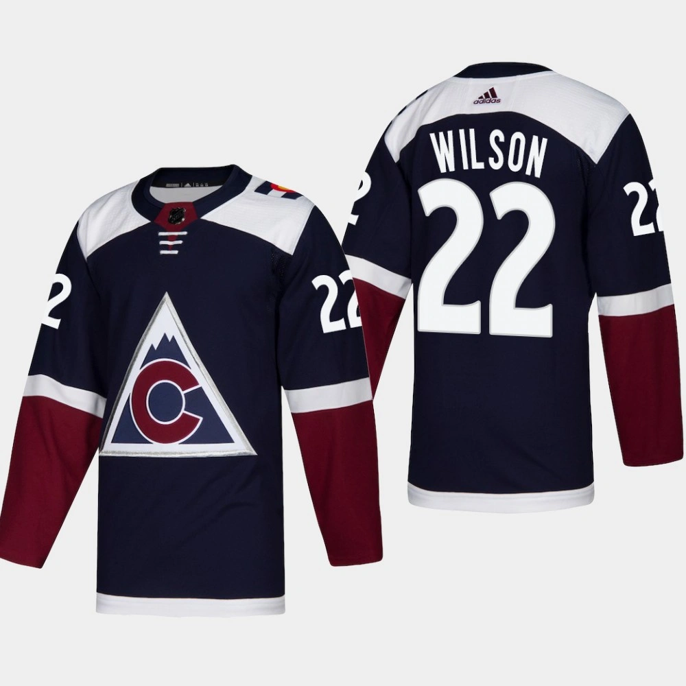 Colorado Avalanche Colin Wilson #22 2018-19 Navy Heritage Classic Alternate Jersey