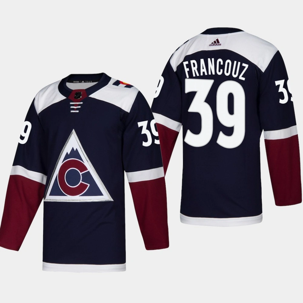 Colorado Avalanche Pavel Francouz #39 2018-19 Navy Authentic Third Alternate Jersey