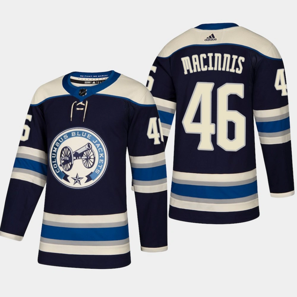 Youth Columbus Blue Jackets Ryan MacInnis #46 2018-19 Navy Authentic Pro Third Alternate Jersey Youth Columbus Blue Jackets Ryan MacInnis #46 2018-19 Navy Authentic Pro Third Alternate Jersey