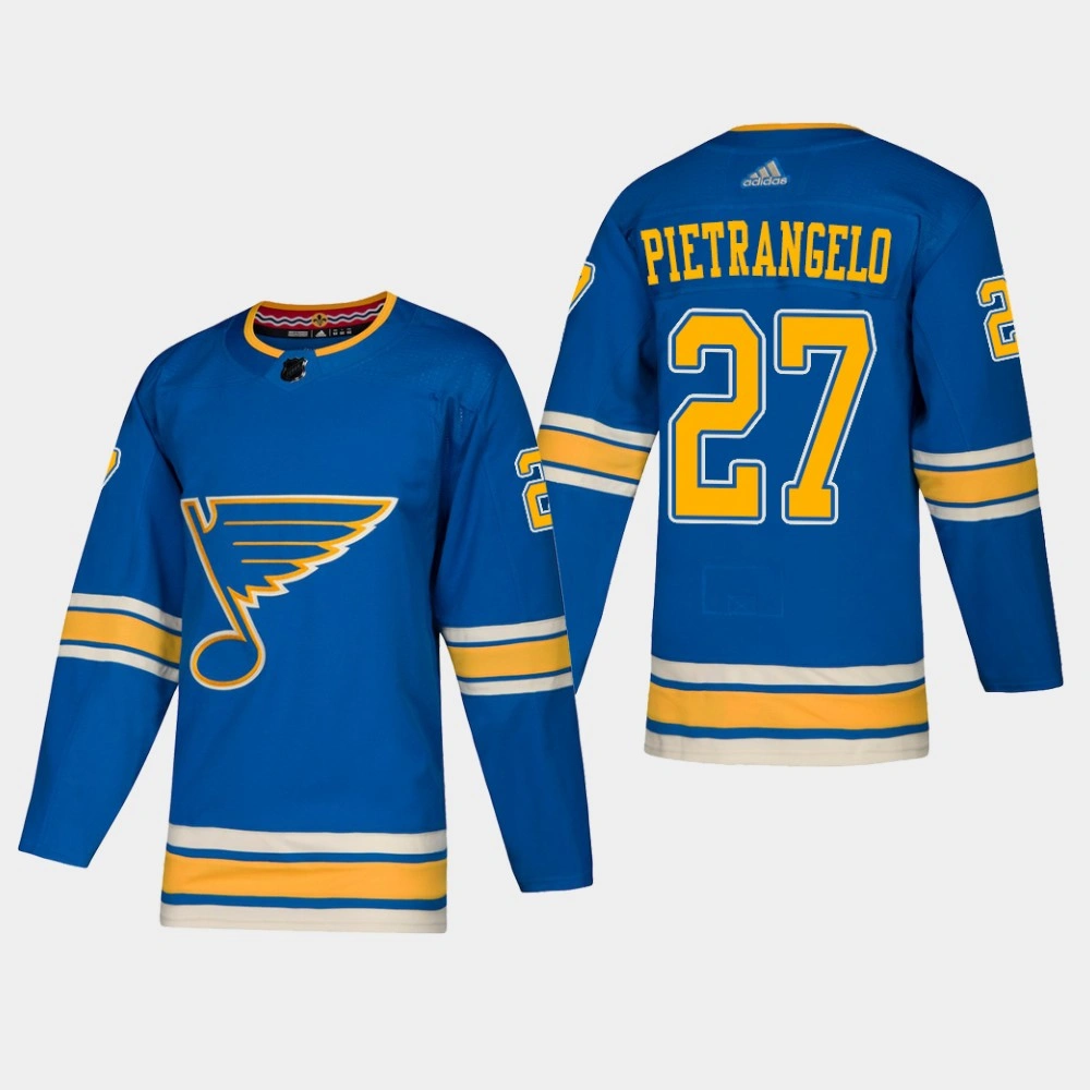 Women's St. Louis Blues Alex Pietrangelo #27 2018-19 Blue Adidas Authentic Heritage Alternate Jersey Women's St. Louis Blues Alex Pietrangelo #27 2018-19 Blue Adidas Authentic Heritage Alternate Jersey