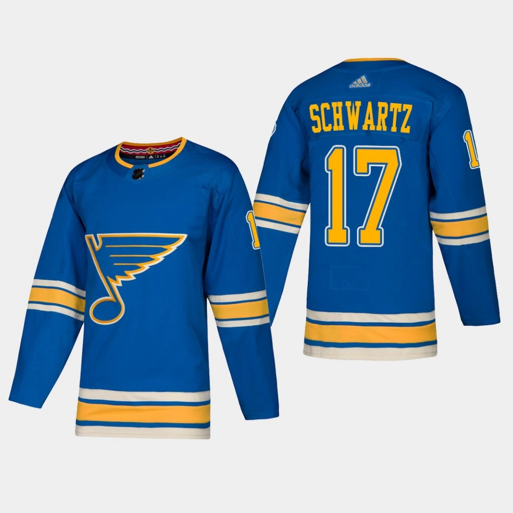 Women's St. Louis Blues Jaden Schwartz #17 2018-19 Blue Adidas Authentic Heritage Alternate Jersey Women's St. Louis Blues Jaden Schwartz #17 2018-19 Blue Adidas Authentic Heritage Alternate Jersey