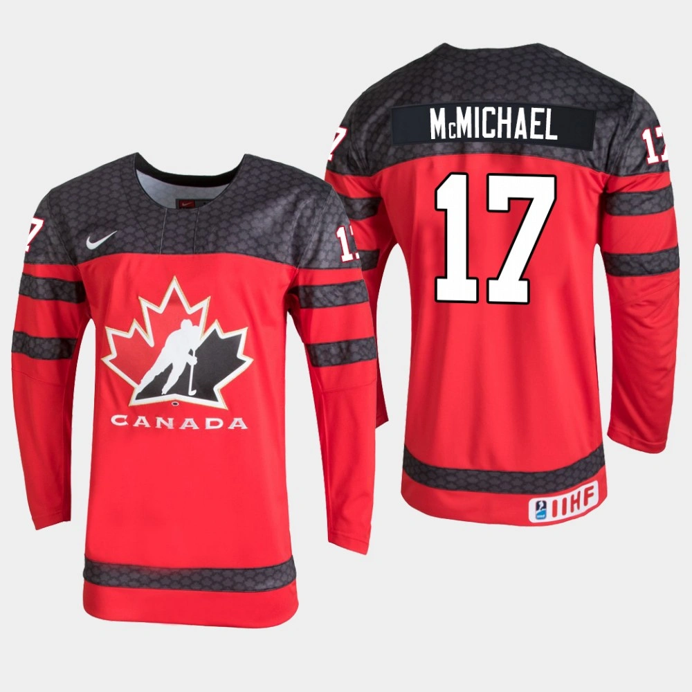 Youth Canada Team Connor McMichael #17 2020 IIHF World Junior Championship Red Jersey Youth Canada Team Connor McMichael #17 2020 IIHF World Junior Championship Red Jersey