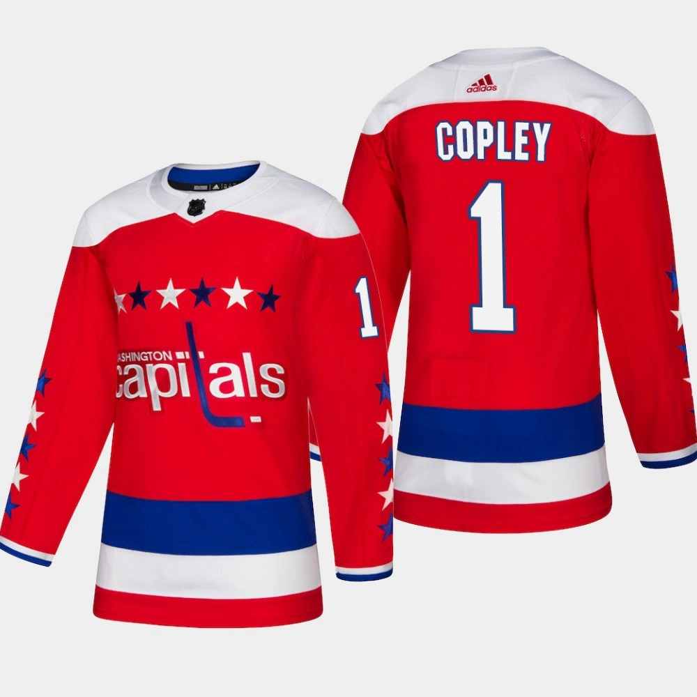 Washington Capitals Pheonix Copley #1 2018-19 Red Authentic Third Alternate Jersey