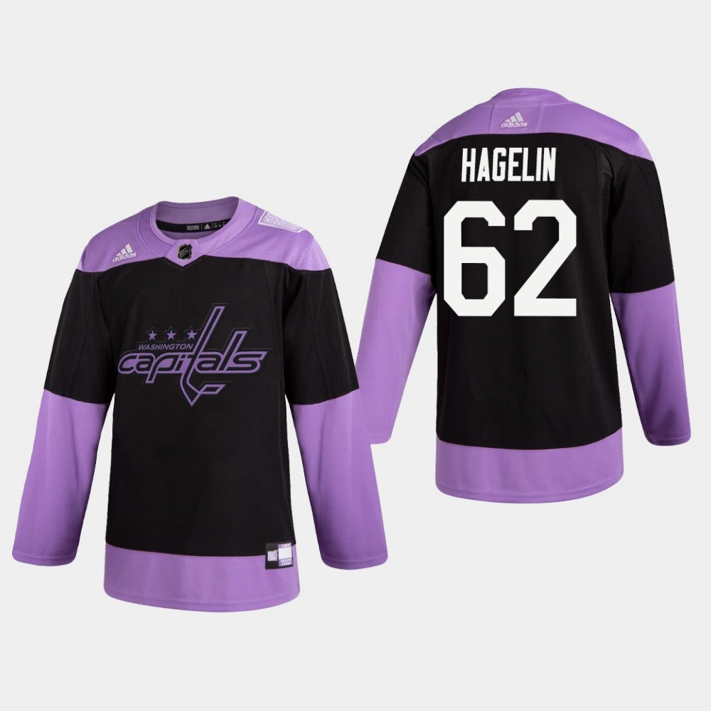 Youth Capitals Carl Hagelin #62 Hockey Fights Cancer Practice Black Jersey Youth Capitals Carl Hagelin #62 Hockey Fights Cancer Practice Black Jersey
