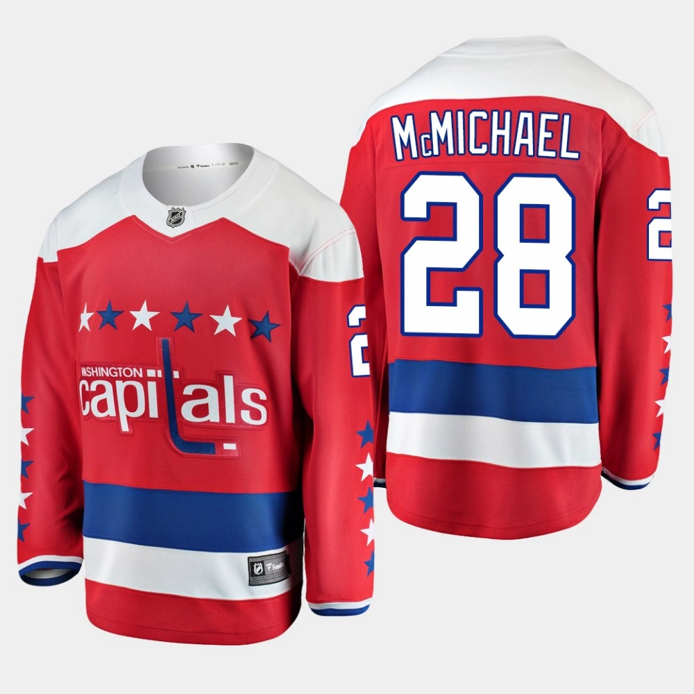 Capitals Connor McMichael #28 Alternate 2019 NHL Draft Player Jersey - Red Capitals Connor McMichael #28 Alternate 2019 NHL Draft Player Jersey - Red