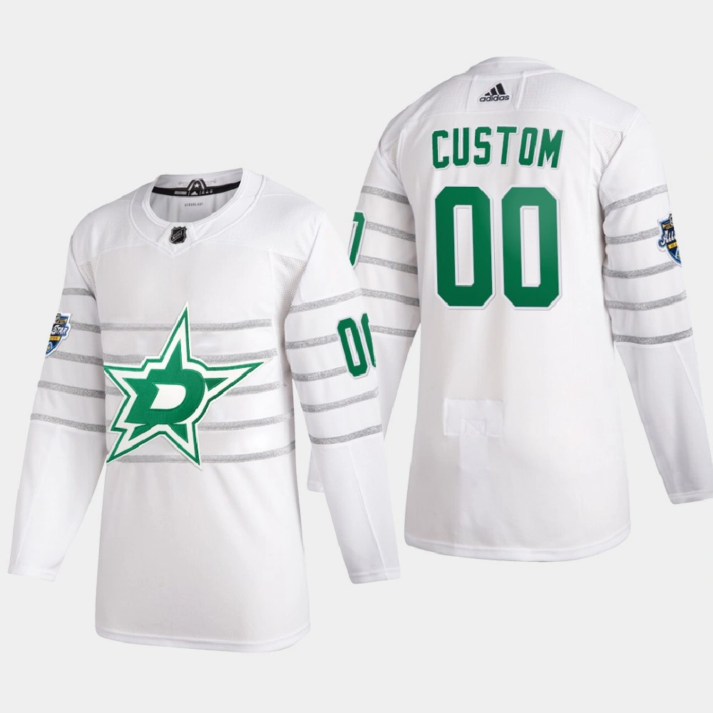 Men's Dallas Stars Custom #00 2020 NHL All-Star Game White Authentic Jersey Men's Dallas Stars Custom #00 2020 NHL All-Star Game White Authentic Jersey