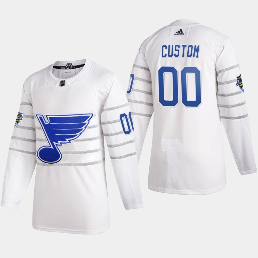 Women's St. Louis Blues Custom #00 2020 NHL All-Star Game White Authentic Jersey