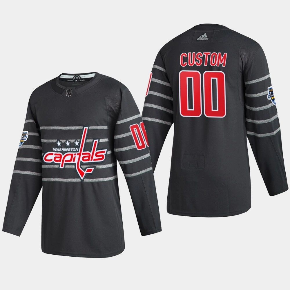 Women's Washington Capitals Custom #00 2020 NHL All-Star Game Gray Authentic Jersey