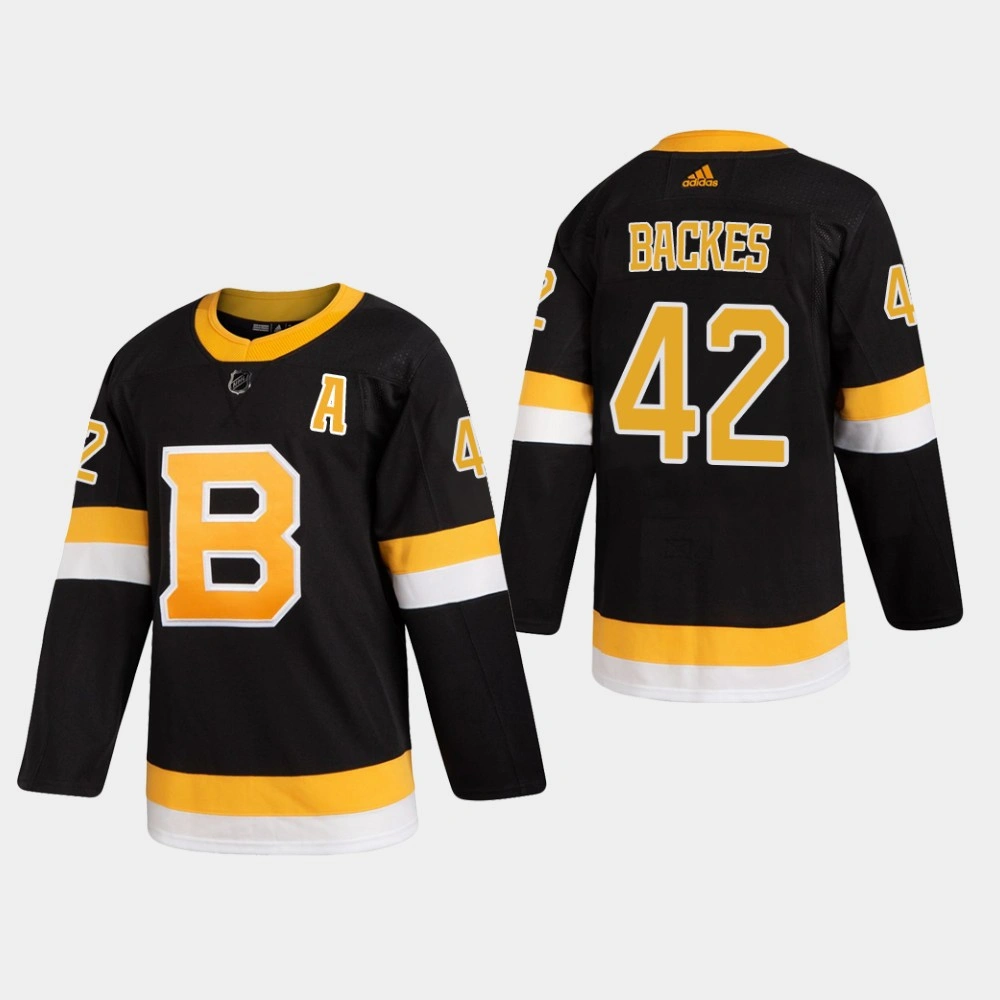 Youth Boston Bruins David Backes #42 Alternate Black Authentic Pro Jersey