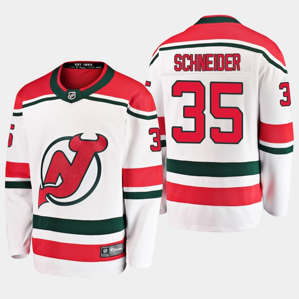 Women's Men's Cory Schneider New Jersey Devils 2019 White Breakaway Alternate Player Jersey