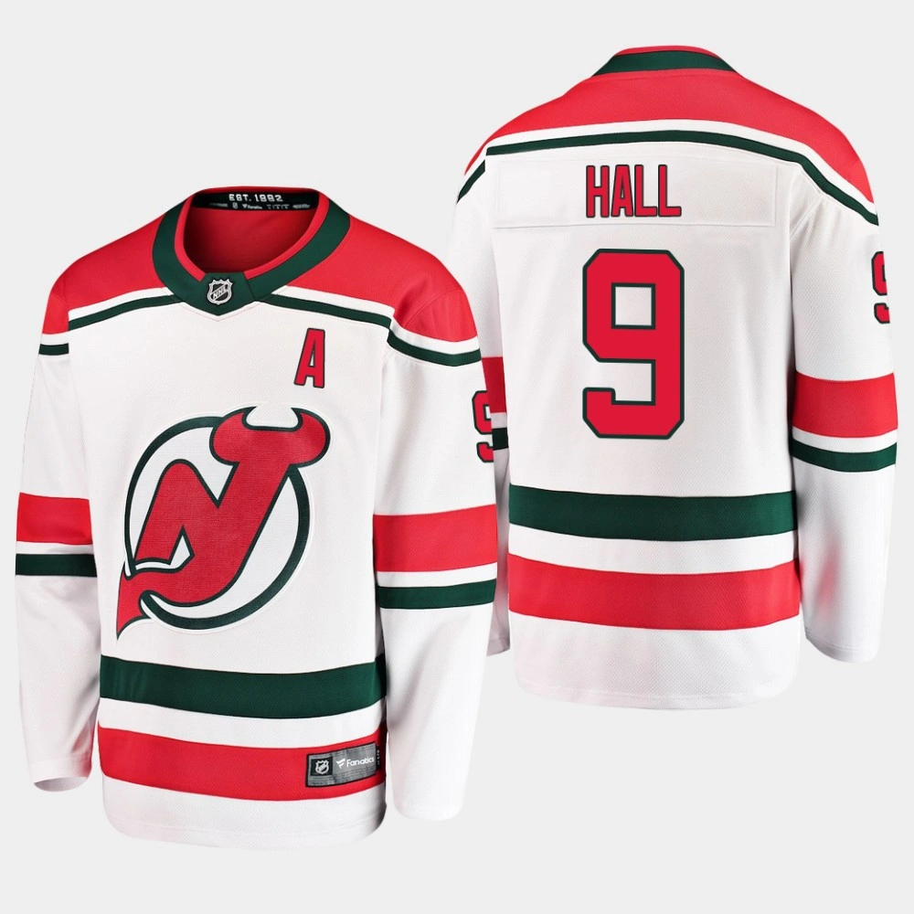 Women's Men's Taylor Hall New Jersey Devils 2019 White Breakaway Alternate Player Jersey