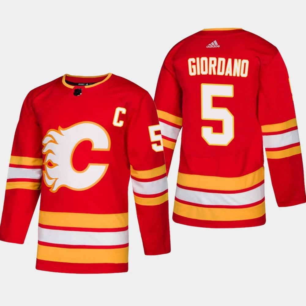 Youth Calgary Flames Mark Giordano #5 2018-19 Red Adidas Authentic Player Alternate Jersey Youth Calgary Flames Mark Giordano #5 2018-19 Red Adidas Authentic Player Alternate Jersey