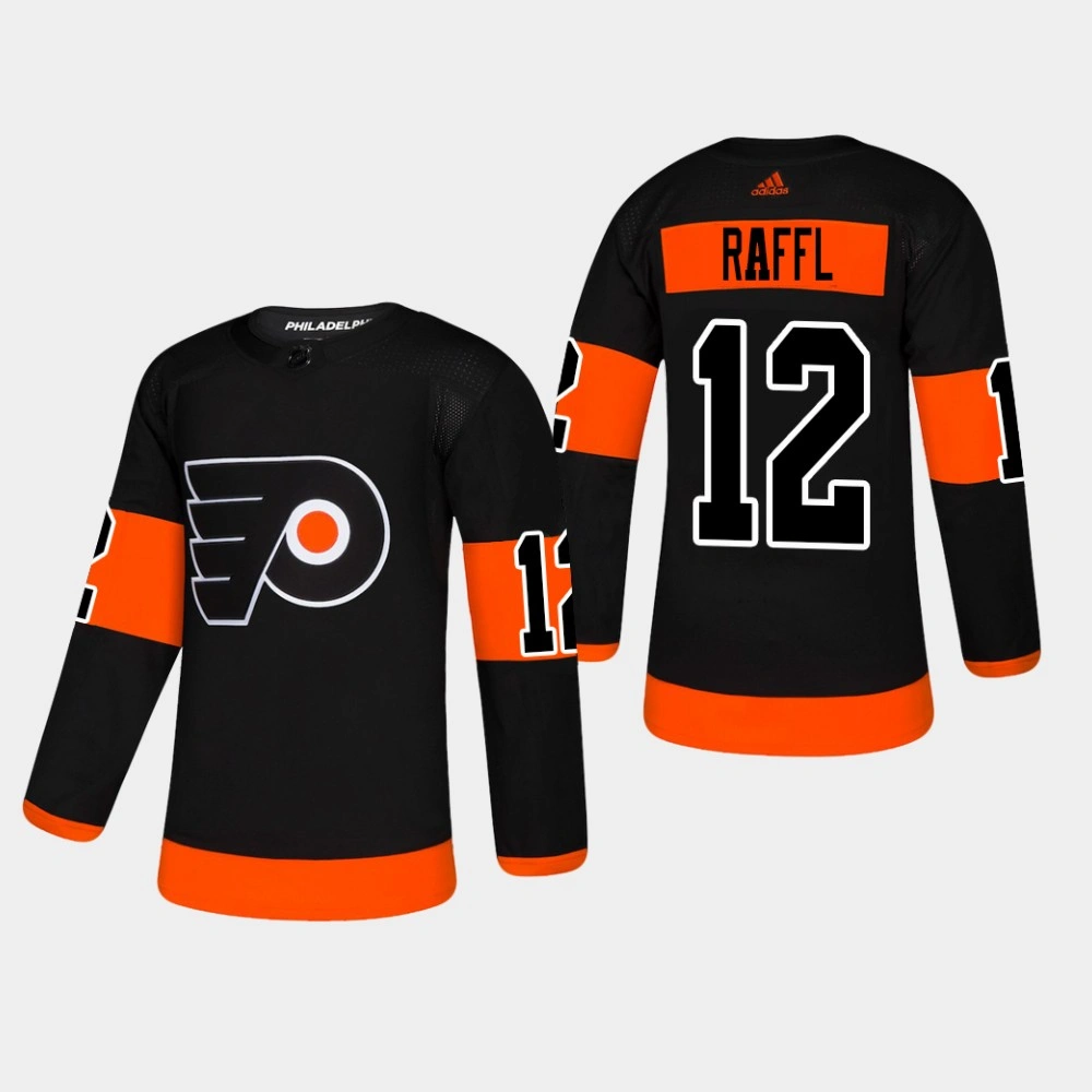 Philadelphia Flyers Michael Raffl #12 2018-19 Black Adidas Authentic Third Alternate Jersey