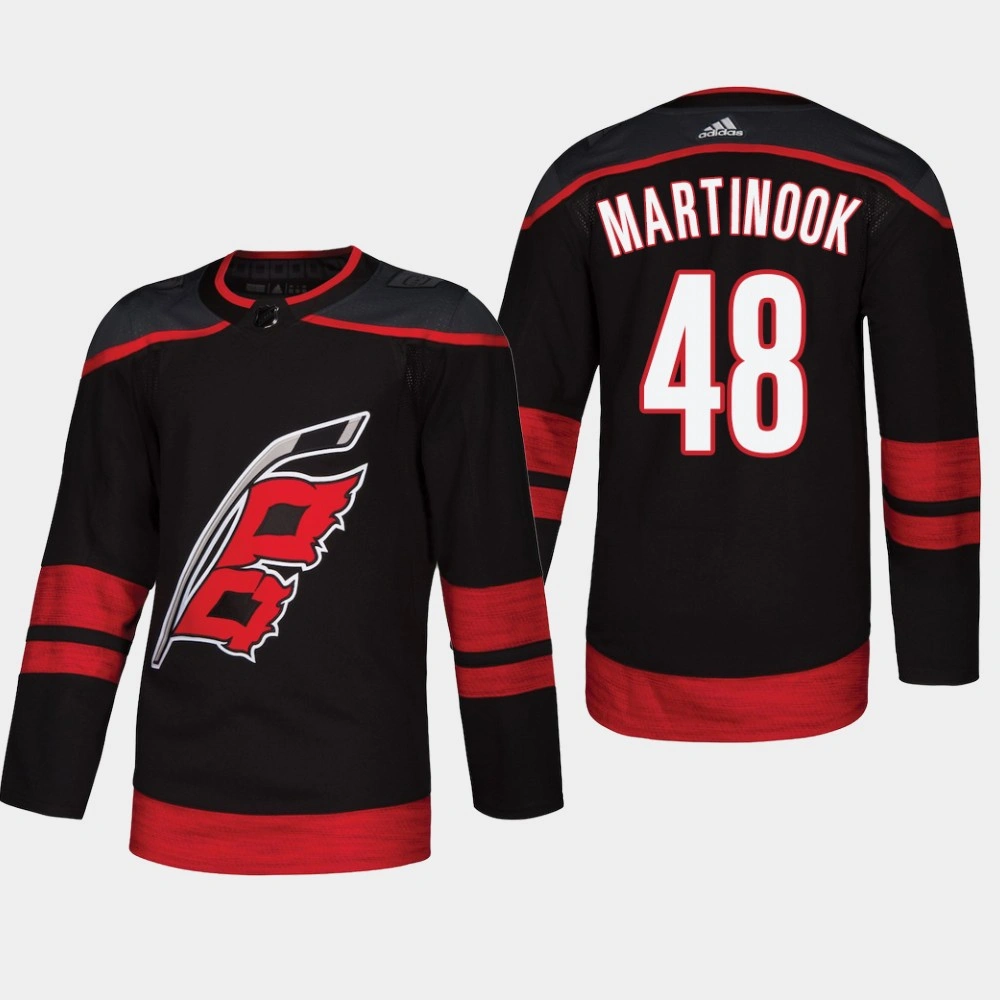 Carolina Hurricanes Jordan Martinook #48 2018 Black Authentic Player Alternate Jersey