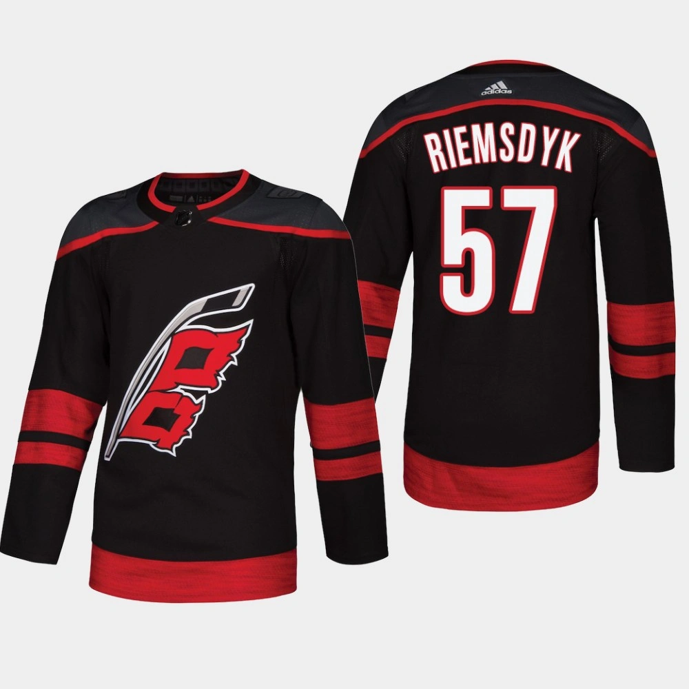 Carolina Hurricanes Trevor van Riemsdyk #57 2018 Black Authentic Player Alternate Jersey