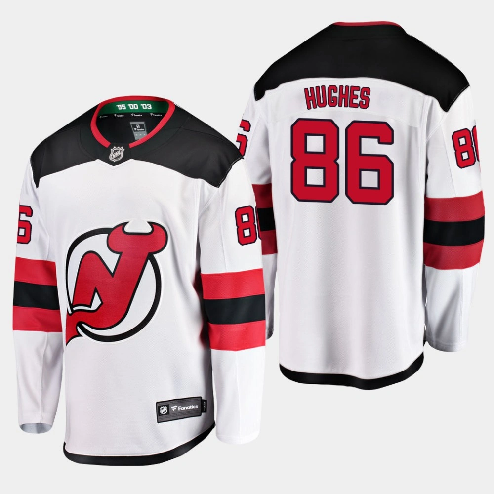 Youth Devils Jack Hughes #86 Away 2019 NHL Draft Player Jersey Youth Devils Jack Hughes #86 Away 2019 NHL Draft Player Jersey