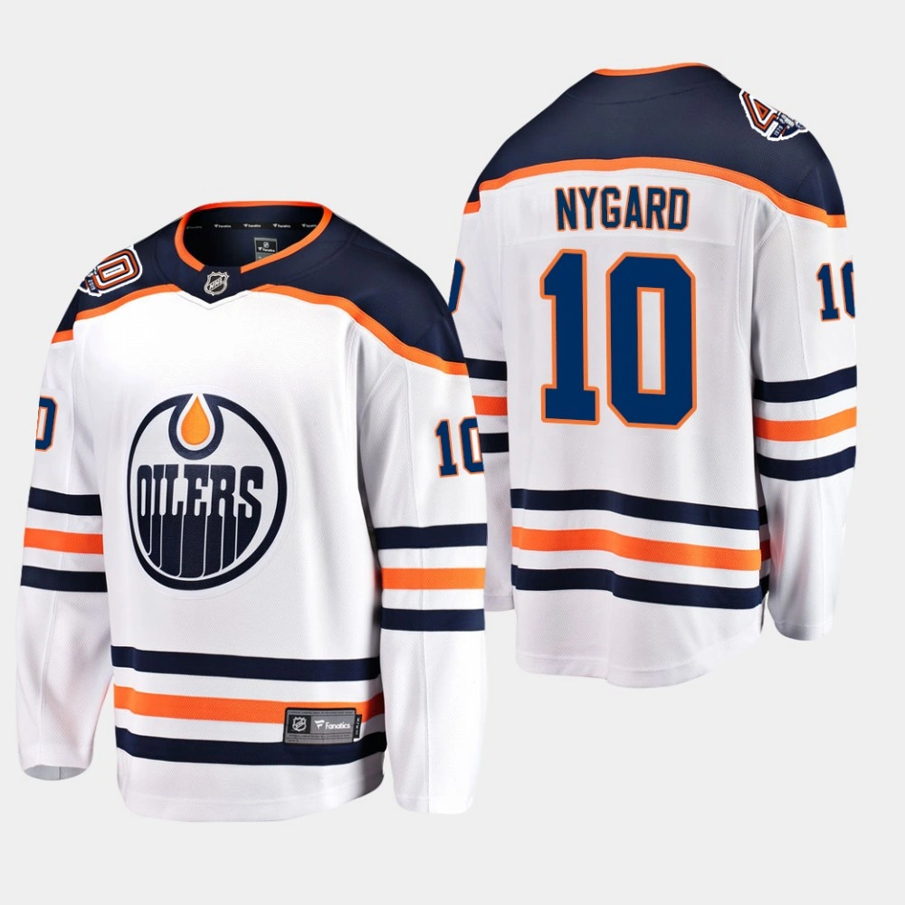 Women's Joakim Nygard Edmonton Oilers #10 Away Breakaway Player Jersey - White