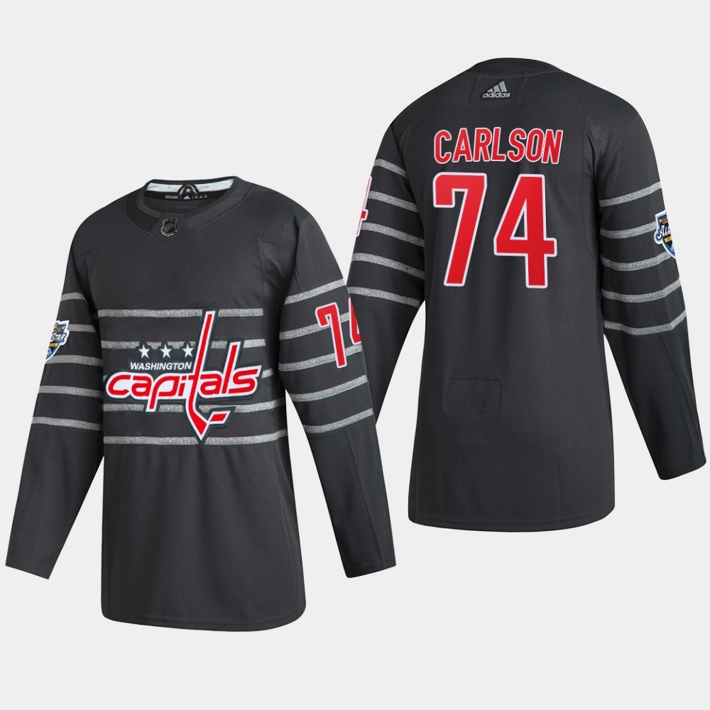 Men's Washington Capitals John Carlson #74 2020 NHL All-Star Game Gray Authentic Jersey