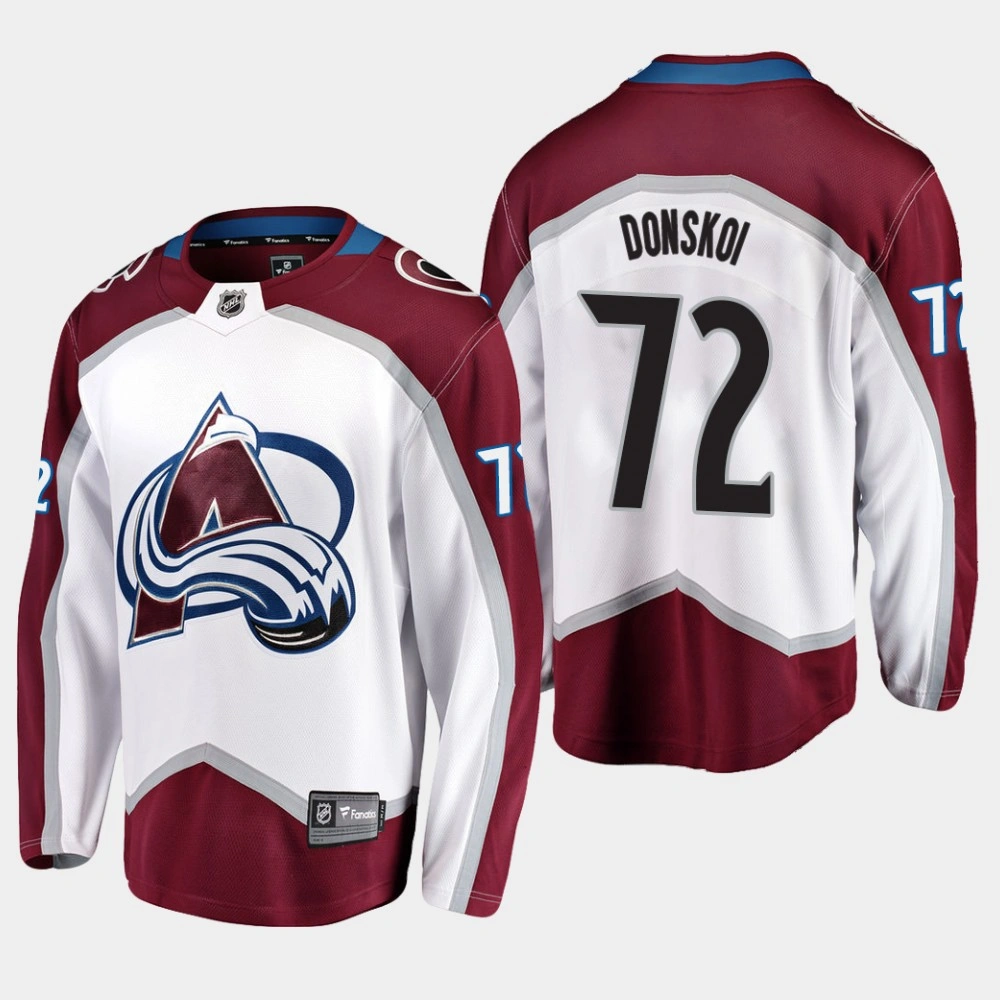Youth Colorado Avalanche Joonas Donskoi #72 Away White Breakaway Player Jersey