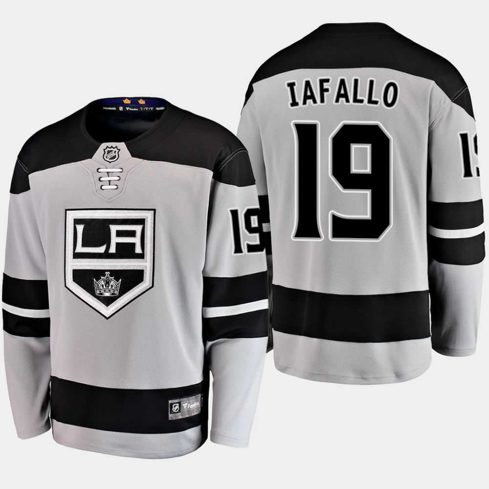 Men's Alex Iafallo Los Angeles Kings 2019 Gray Alternate Breakaway Jersey Men's Alex Iafallo Los Angeles Kings 2019 Gray Alternate Breakaway Jersey