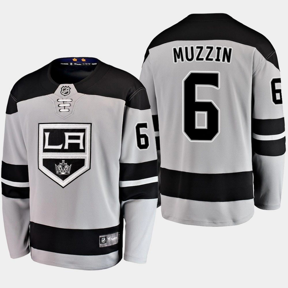 Men's Jake Muzzin Los Angeles Kings 2019 Gray Alternate Breakaway Player Jersey