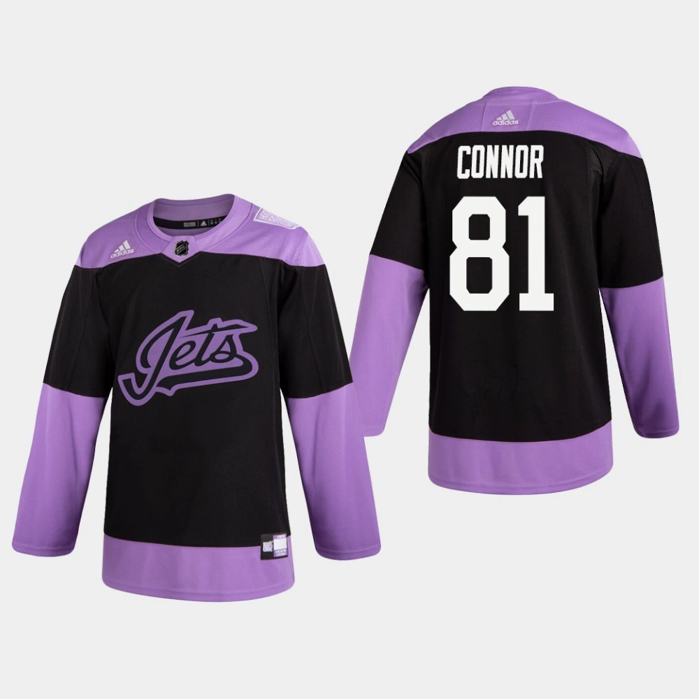 Jets Kyle Connor #81 Hockey Fights Cancer Practice Black Jersey Jets Kyle Connor #81 Hockey Fights Cancer Practice Black Jersey