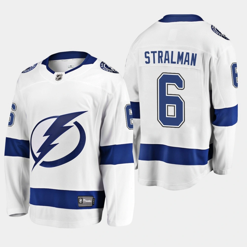 Tampa Bay Lightning Anton Stralman Breakaway White Away Jersey