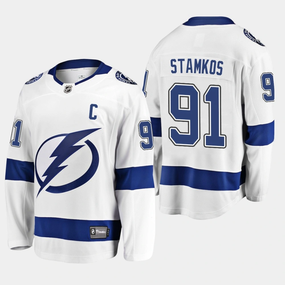 Tampa Bay Lightning Steven Stamkos Breakaway Player White Away Jersey