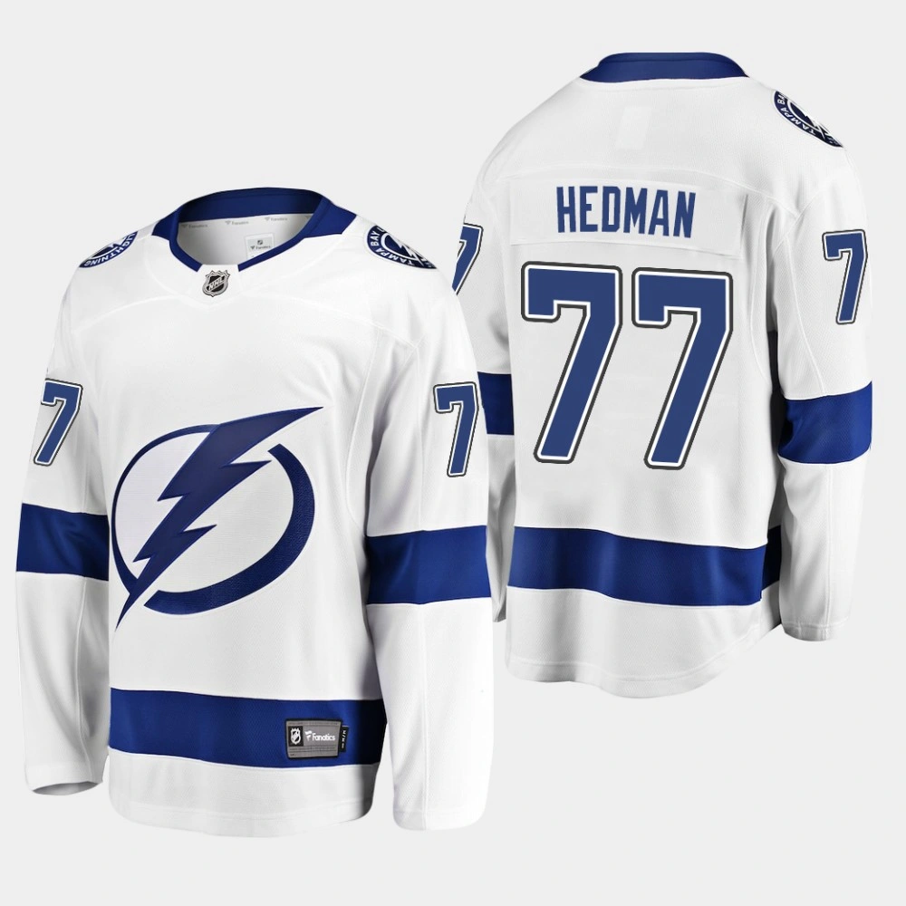 Tampa Bay Lightning Victor Hedman Breakaway Player White Away Jersey