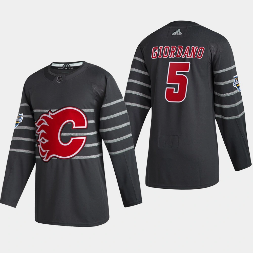Men's Calgary Flames Mark Giordano #5 2020 NHL All-Star Game Gray Authentic Jersey