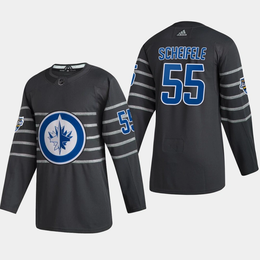 Men's Winnipeg Jets Mark Scheifele #55 2020 NHL All-Star Game Gray Authentic Jersey