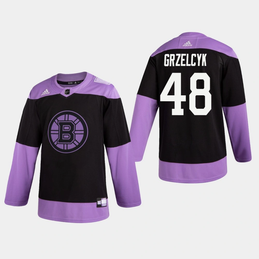 Bruins Matt Grzelcyk #48 Hockey Fights Cancer Practice Black Jersey Bruins Matt Grzelcyk #48 Hockey Fights Cancer Practice Black Jersey