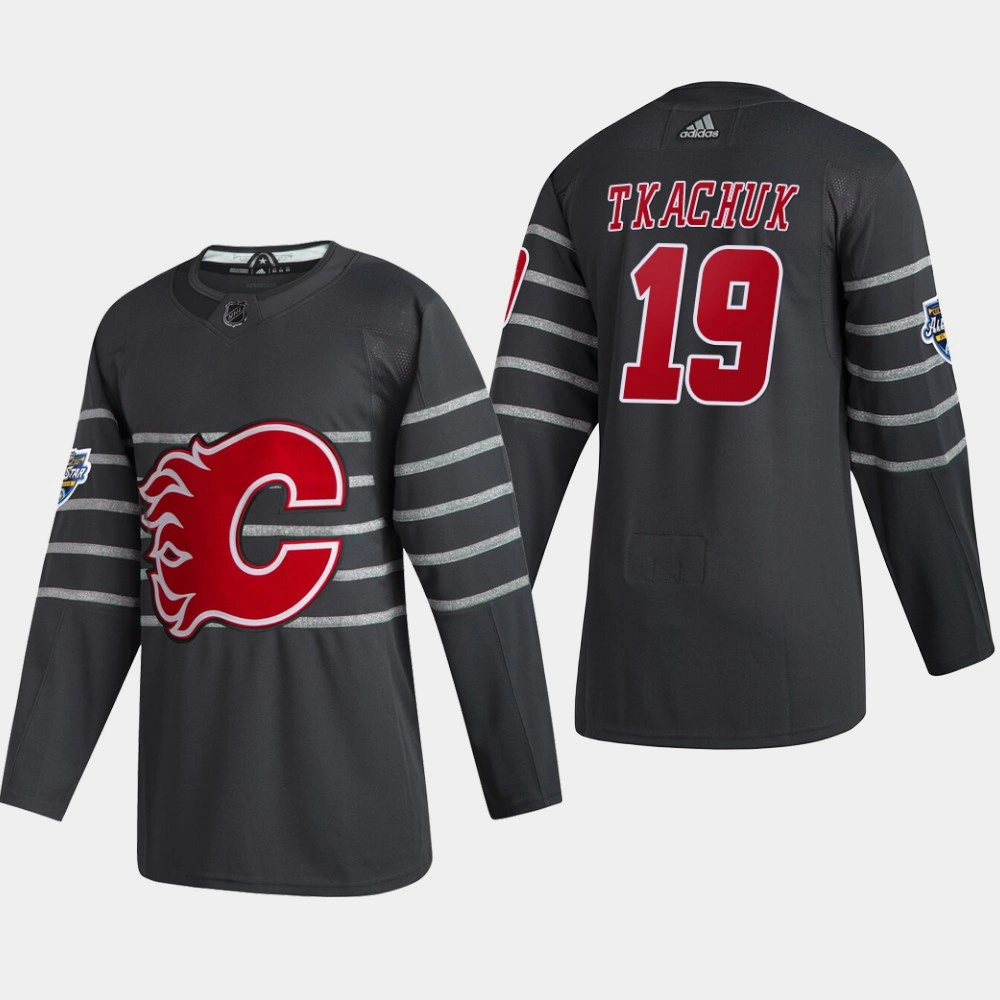 Men's Calgary Flames Matthew Tkachuk #19 2020 NHL All-Star Game Gray Authentic Jersey