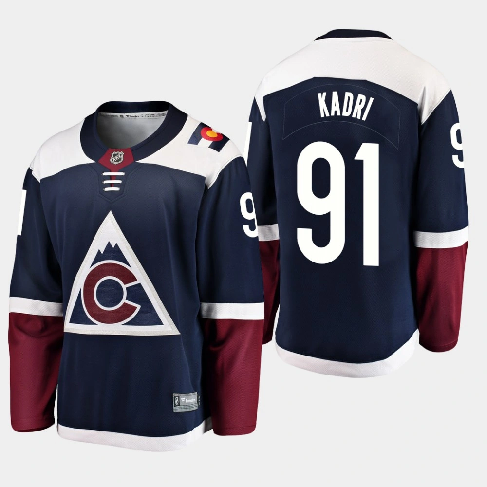 Men's Colorado Avalanche Nazem Kadri #91 Blue Alternate Breakaway Player Jersey