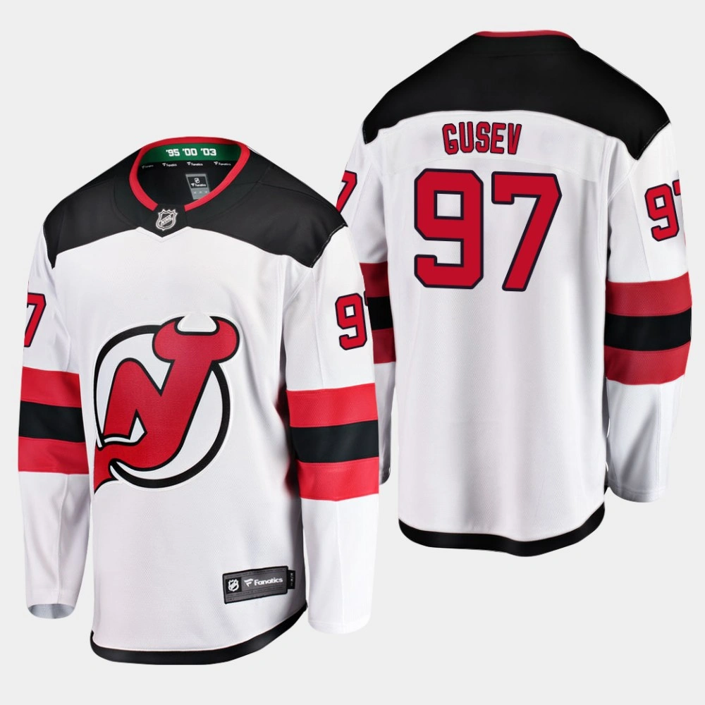 Nikita Gusev New Jersey Devils #97 Away Breakaway Player Jersey - White