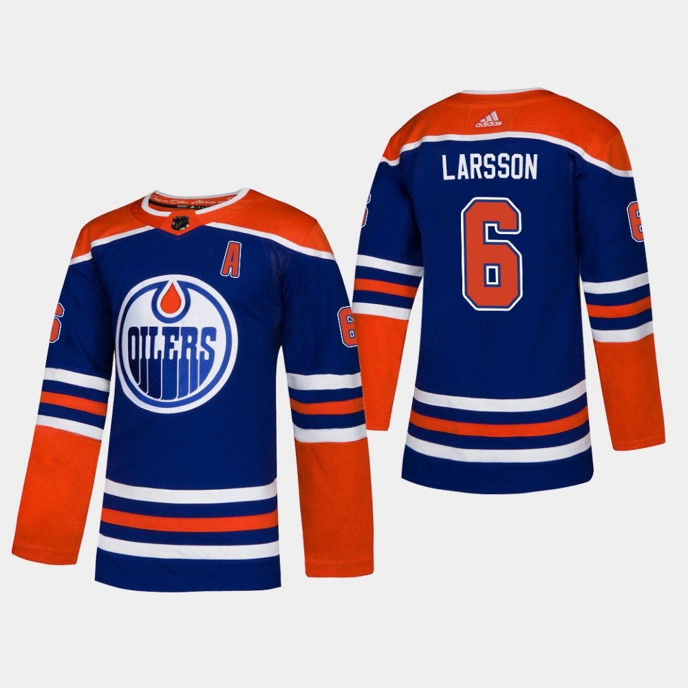 Adam Larsson Edmonton Oilers 2019 Men's Royal Adidas Authentic Player Alternate Jersey
