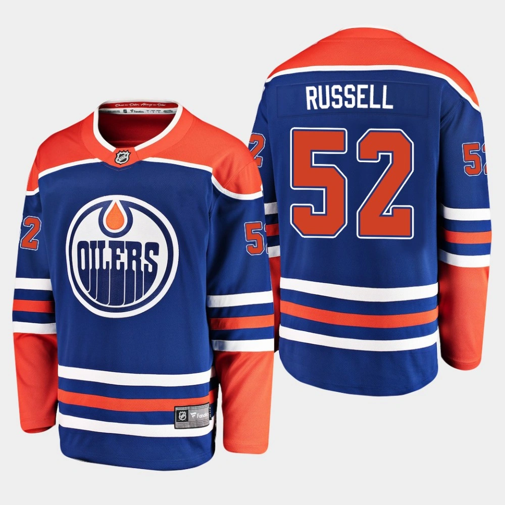 Youth Patrick Russell Edmonton Oilers 2019 Men's Royal Breakaway Player Alternate Jersey