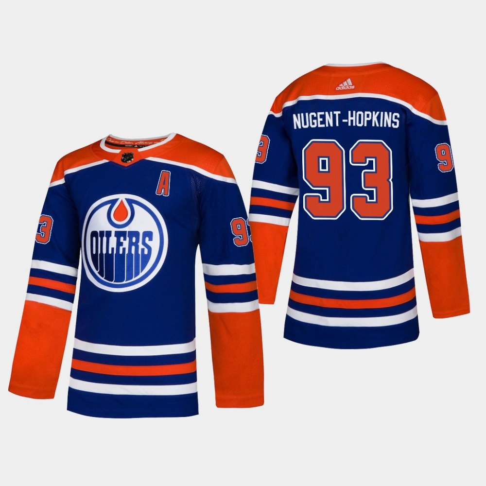 Youth Ryan Nugent-Hopkins Edmonton Oilers 2019 Men's Royal Authentic Player Alternate Jersey