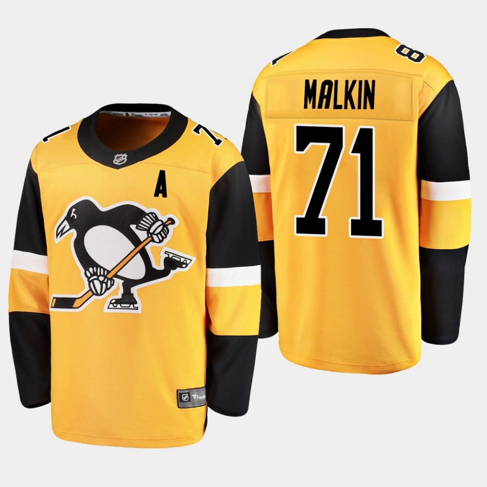 Youth Men's Pittsburgh Penguins Evgeni Malkin 2019 Breakaway Gold Alternate Jersey