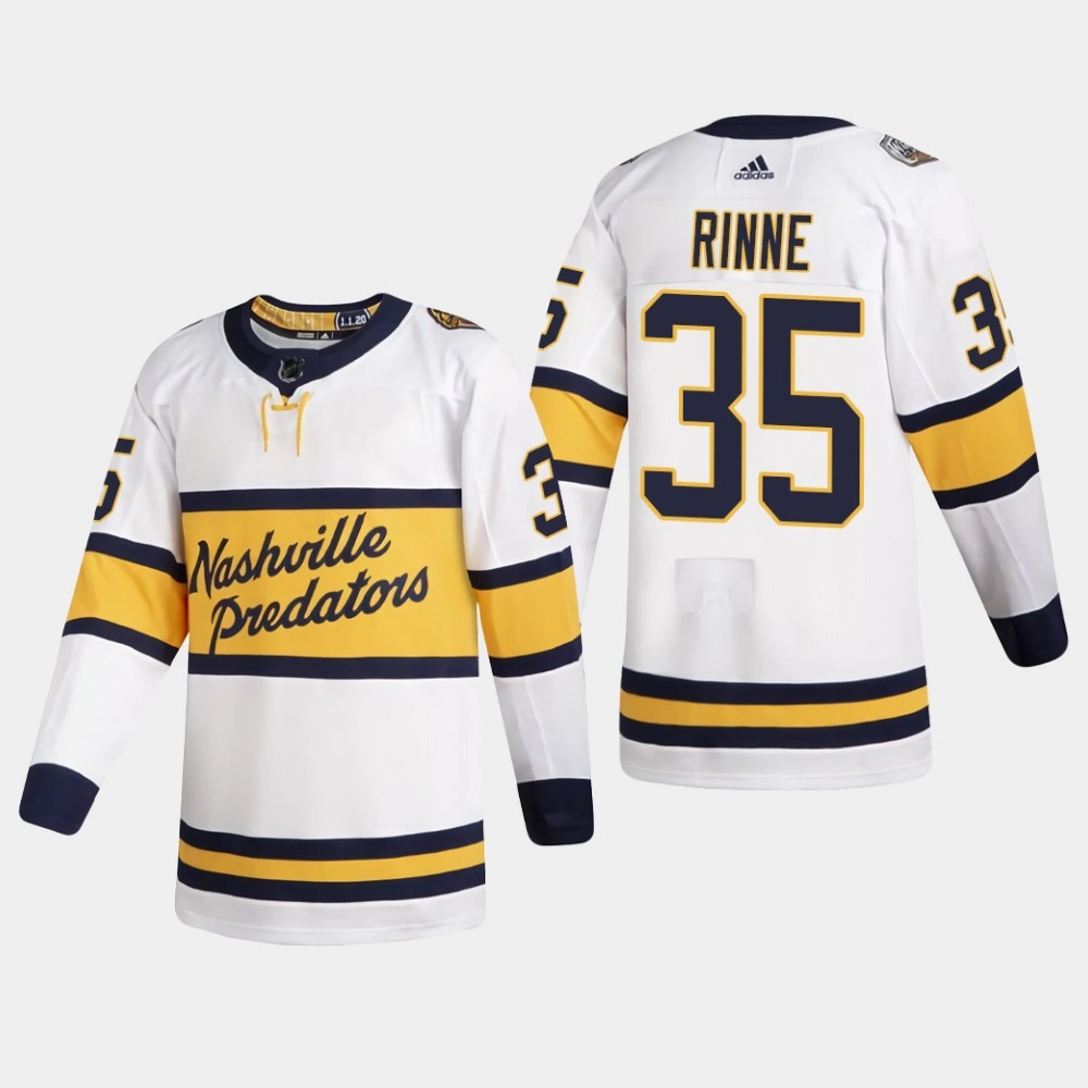 Predators Pekka Rinne #35 White 2020 Winter Classic Authentic Jersey