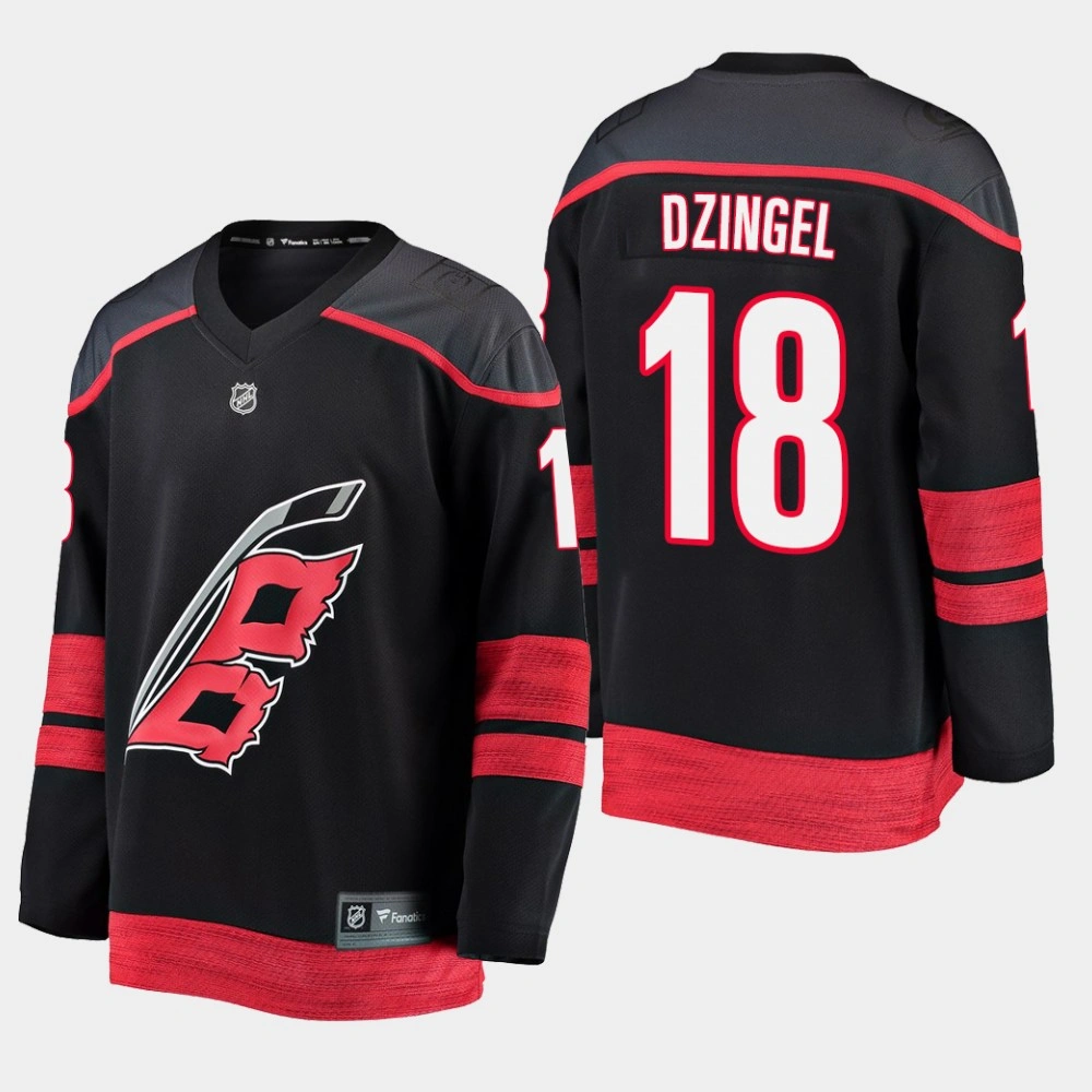 Women's Carolina Hurricanes Ryan Dzingel #18 Black Alternate Breakaway Player Jersey