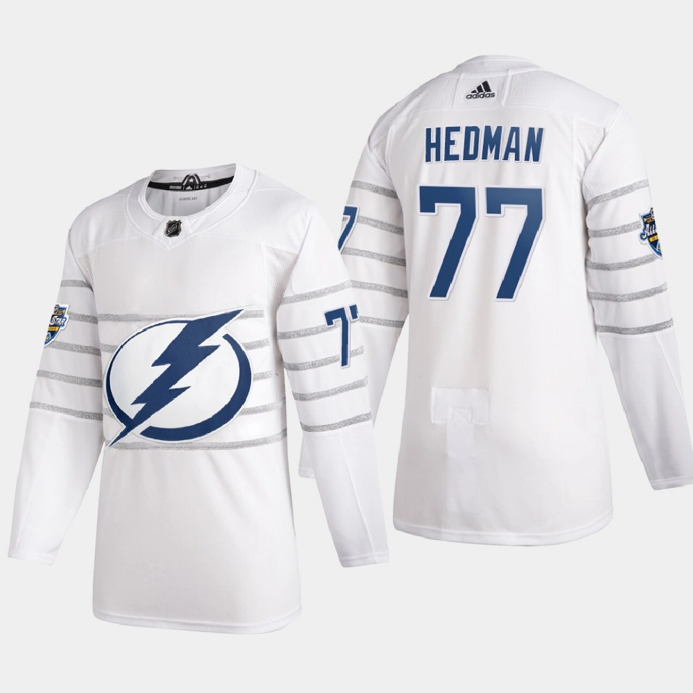 Men's Tampa Bay Lightning Victor Hedman #77 2020 NHL All-Star Game White Authentic Jersey